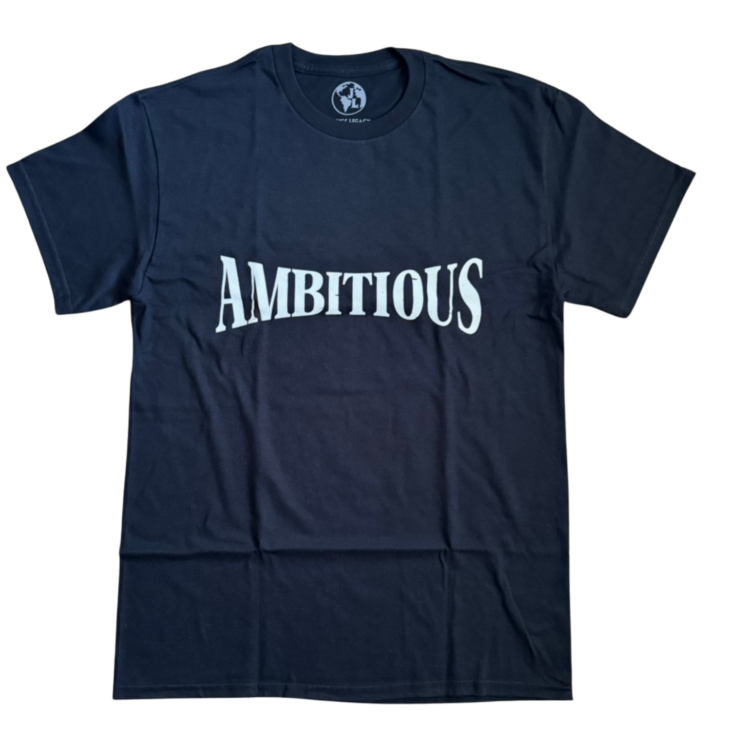 CALL ME AMBITIOUS TEE "DISTRESSED BLACK"
